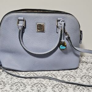 Dooney & Bourke Light Blue Leather Satchel